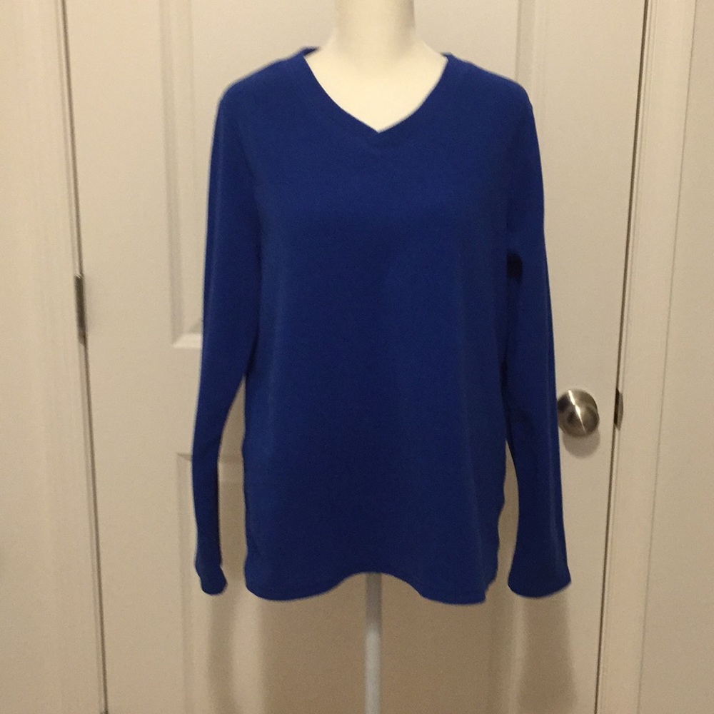 Lands’ End fleece pull over